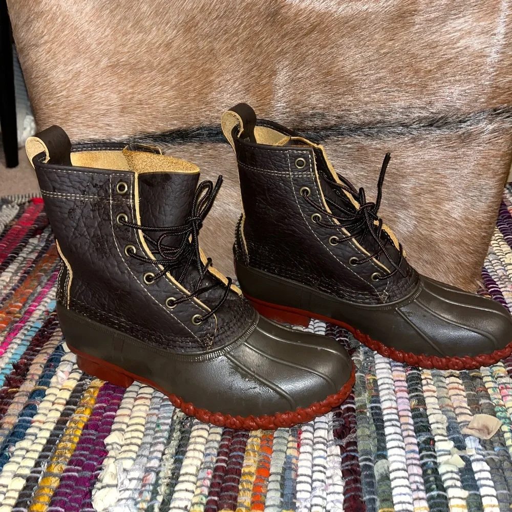 LL bean Bison boot 8 “ women’s size 9 - Picture 4 of 14